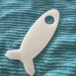 Rocketship 107mm x 48mm Blue Glow